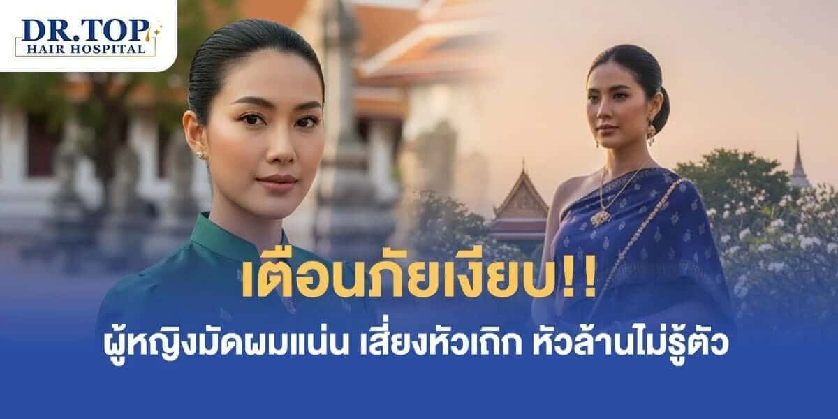 เตือนภัยเงียบ!! ผู้หญิงมัดผมแน่น เสี่ยงหัวเถิก หัวล้านไม่รู้ตัว