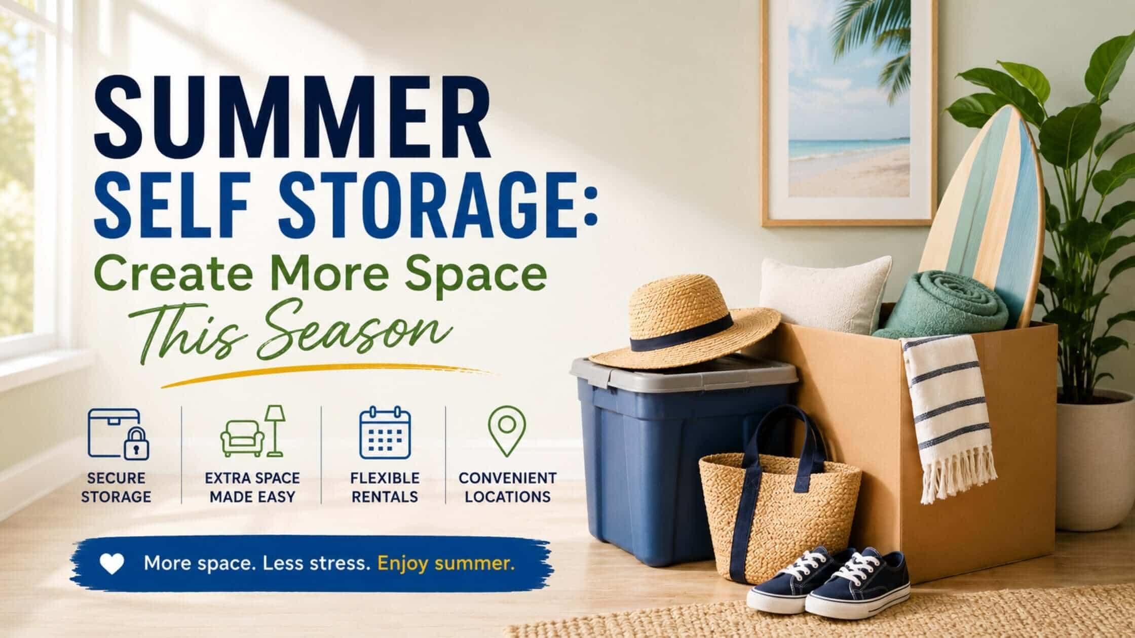 Summer Self Storage: Create More Space This Season