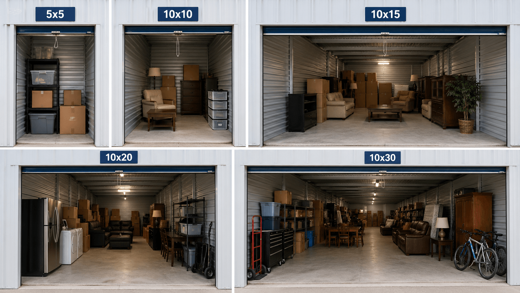 What Size Storage Unit Do I Need? Simple Storage Unit Size Guide