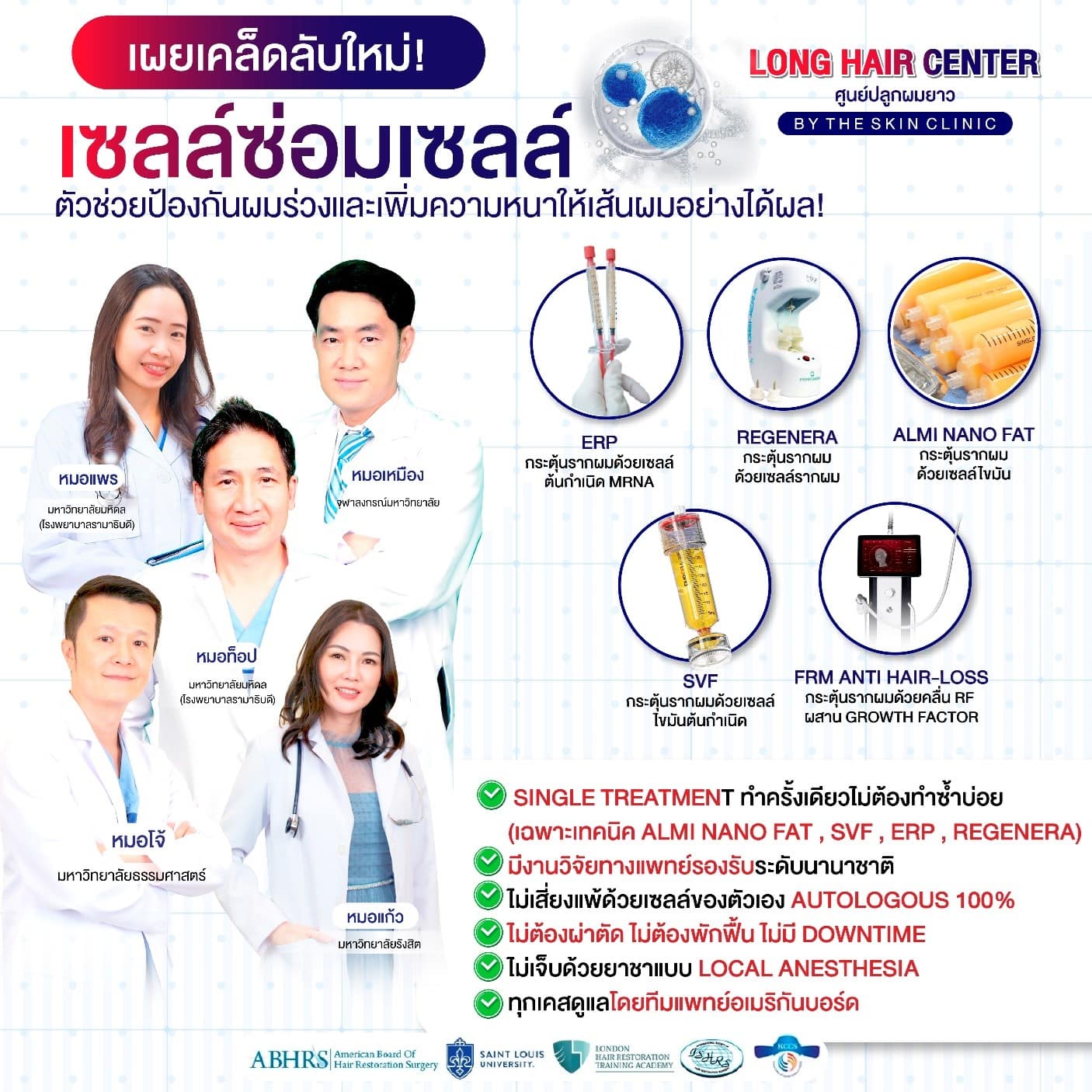 การใช้เทคนิค Regenera Activa ผสานกับเทคนิค ALMI Nano Fat ช่วยกระตุ้นการงอกใหม่ของเส้นผม ฟื้นฟูให้เส้นผมเดิมแข็งแรงมากขึ้น เส้นผมหนาขึ้น เป็นเหตุผลที่ว่า ทำไมเคสนี้สามารถปลูกผมให้มีความหนาแน่นสูงได้ เมื่อปลูกผมไปแล้ว เส้นผมเดิมมีความเข้ากันกับเส้นผมใหม่ ผลลัพธ์ที่ได้จึงมีความแน่น หนา ถี่ อย่างเป็นธรรมชาติ