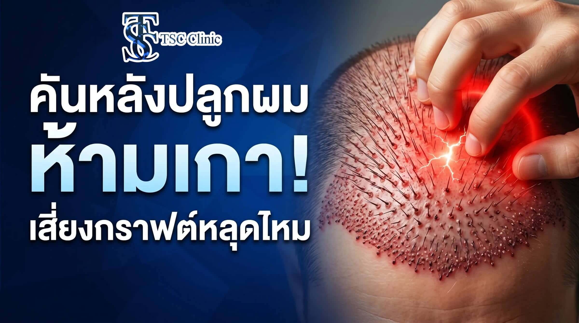คันหลังปลูกผม ห้ามเกา! เสี่ยงกราฟต์หลุดไหม