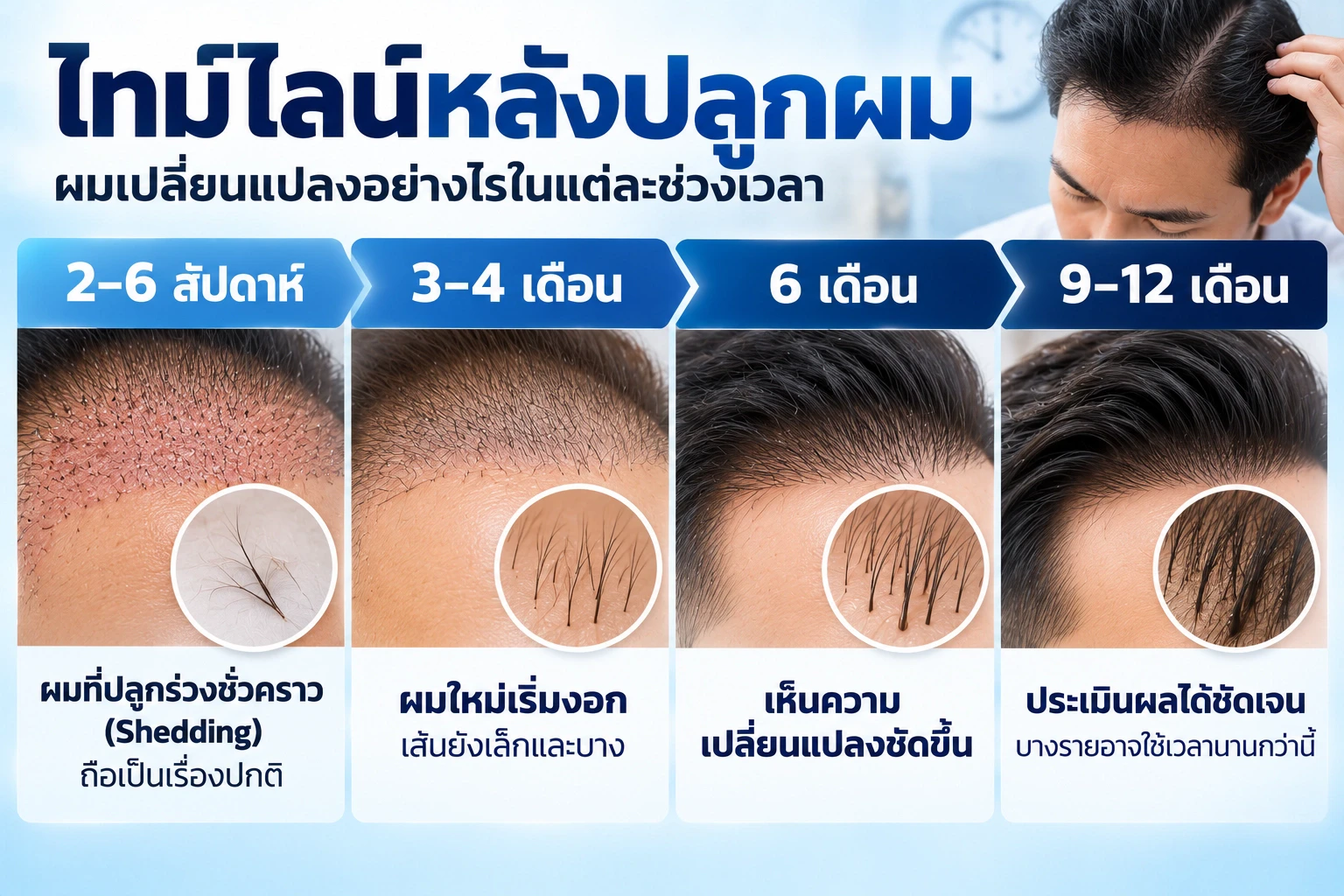 ถ้าปลูกผมไปแล้วสงสัยว่ารากผมขาด ควรทำอย่างไร