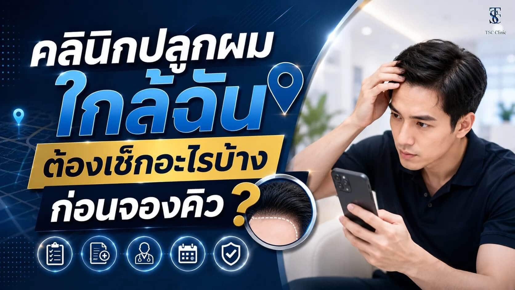 เช็กลิสต์ก่อนจองคิวคลินิกปลูกผมใกล้ฉัน