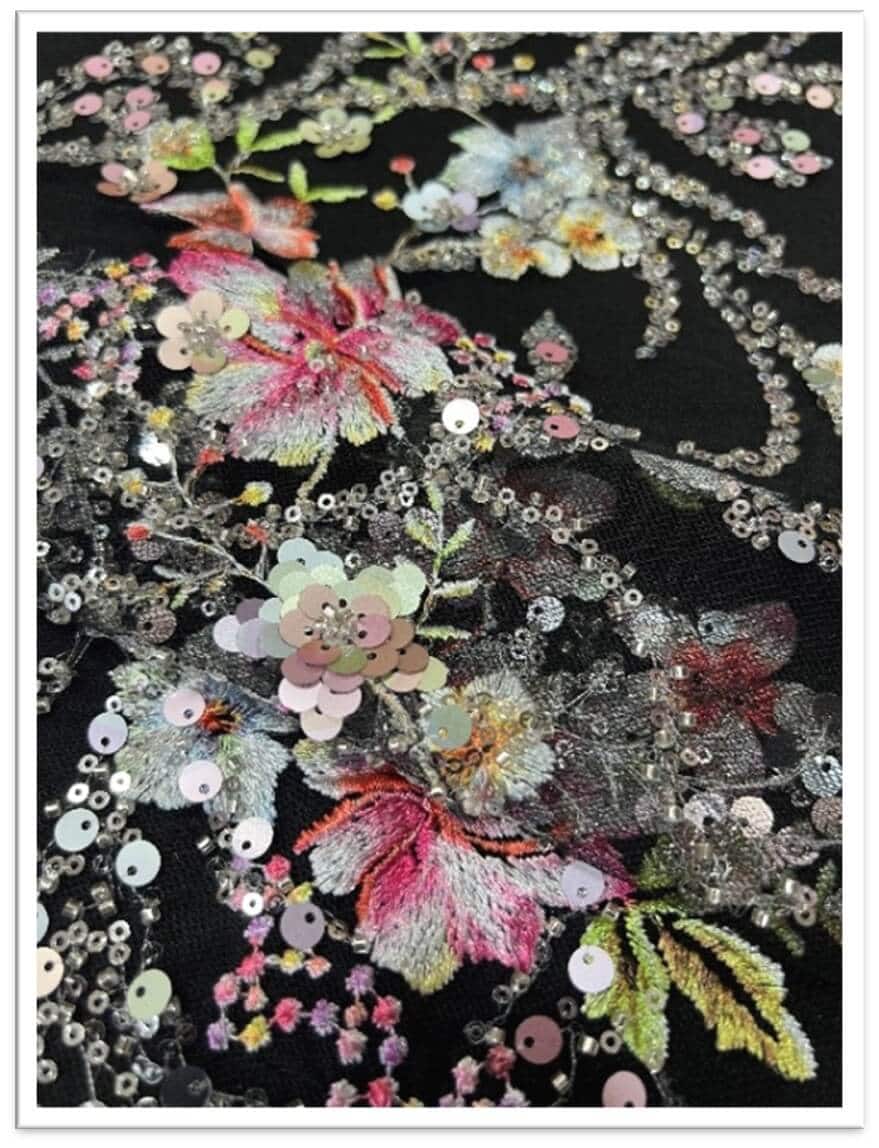 Accessories: Handbags, belts, and shoes with lace overlays.