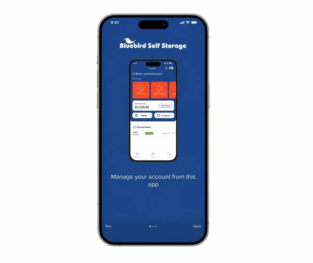 Bluebird-Self-Storage-App