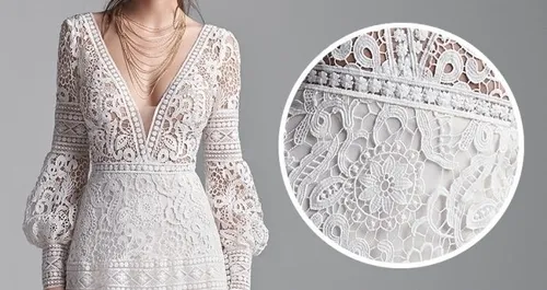 Guipure Lace: โครงสร้างและความซับซ้อน