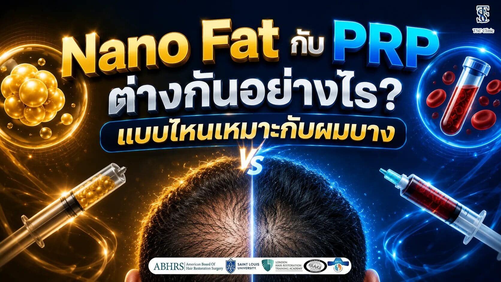 Nano Fat กับ PRP ต่างกันอย่างไร? แบบไหนเหมาะกับผมบาง